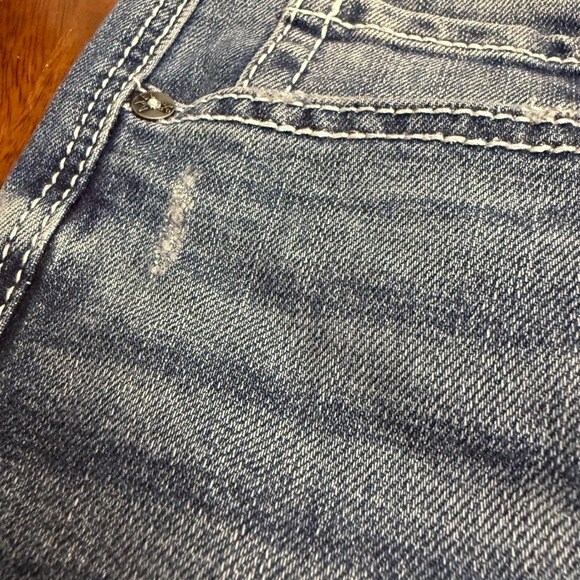 Axel Brand Mens Slim Boot Stretch Jeans Medium Wash Blue 32x30 (34x30) AXMB0109 - Picture 5 of 8